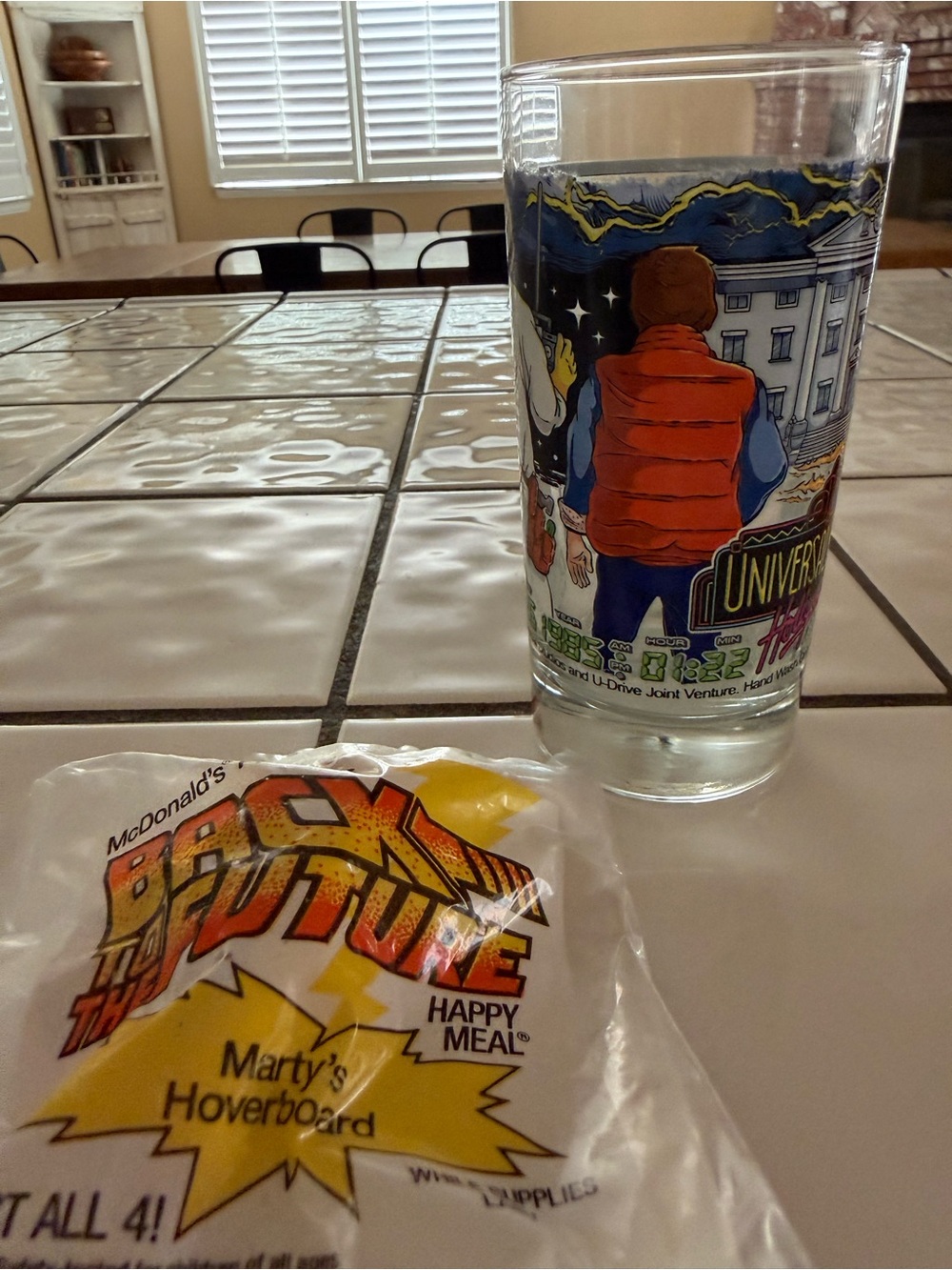 Universal studios Hollywood back to the future collector cup Marty McDonalds toy